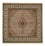 Orientteppich - Täbriz quadratisch - 203 x 201 cm - dunkelbeige