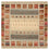 Gabbeh Teppich - Loribaft Indus quadratisch - 156 x 156 cm - dunkelbeige