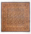 Seidenteppich - Ghom Seide - Premium quadratisch - 247 x 243 cm - dunkelbeige
