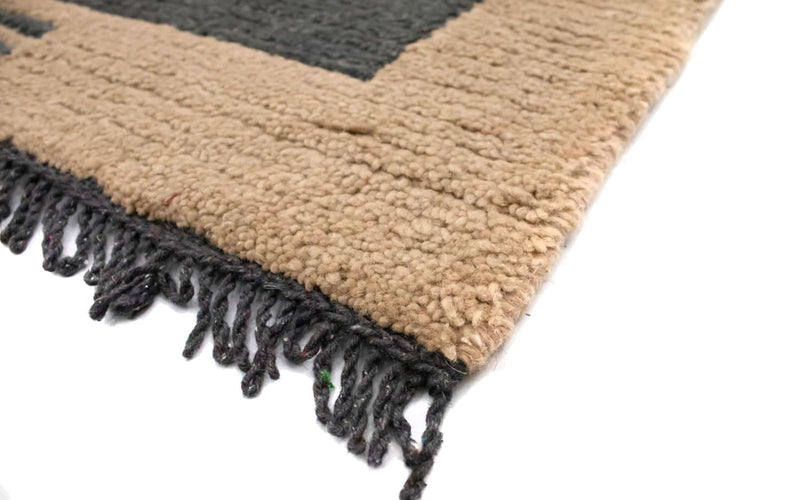 Nepal Teppich 140 x 70 cm - grau