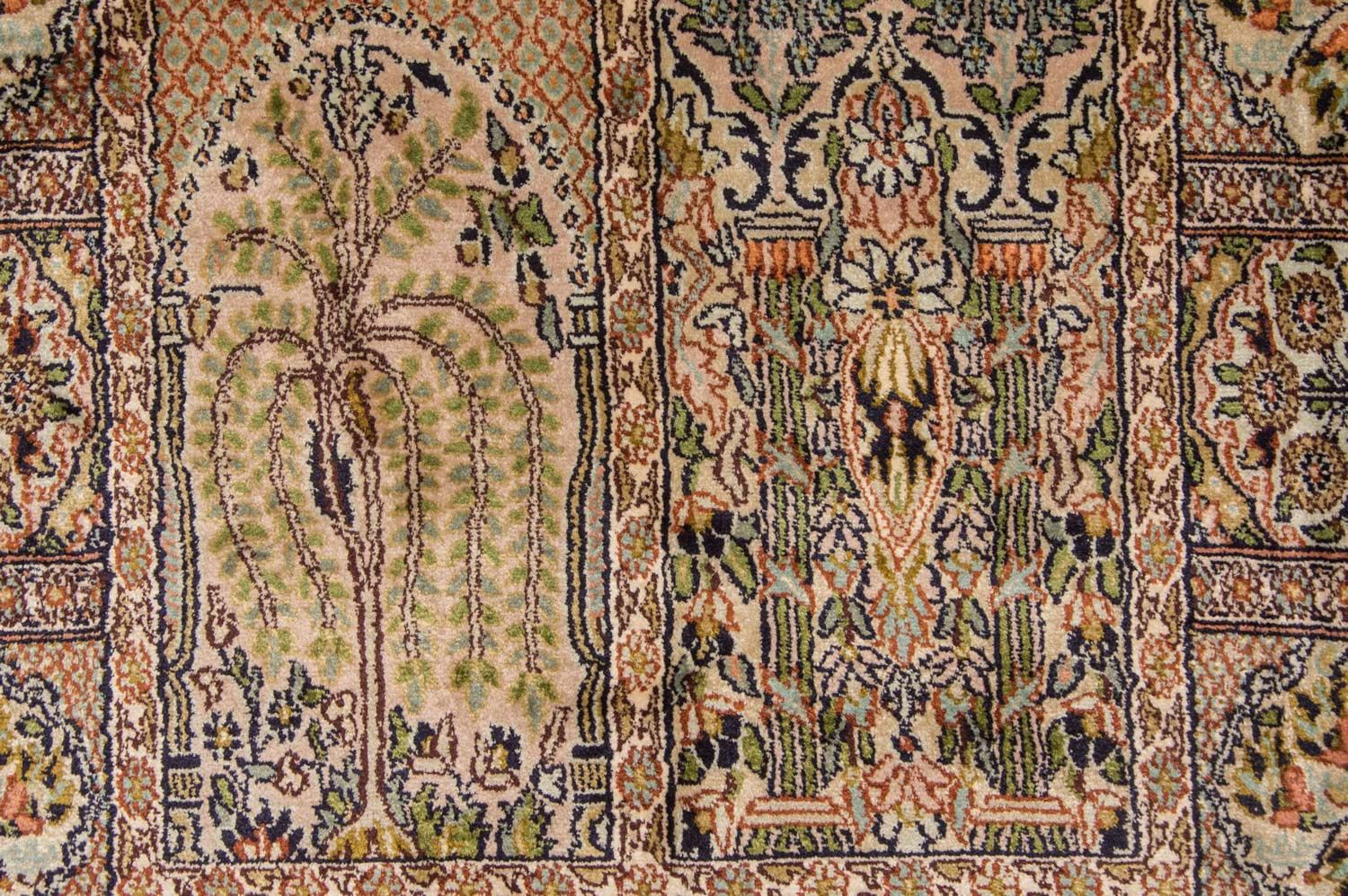 Seidenteppich - Kaschmir Seide 270 x 75 cm Teppich Läufer