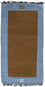 Nepal Teppich 140 x 70 cm - braun