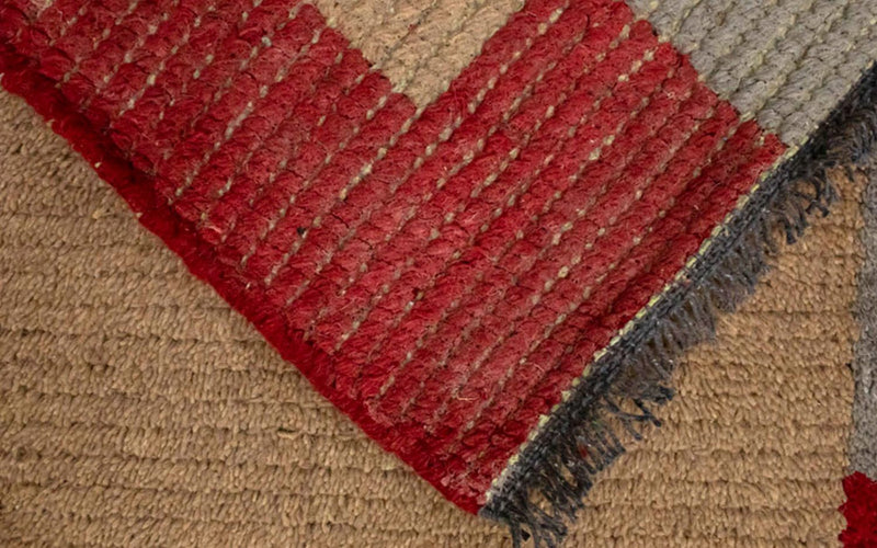 Nepal Teppich 140 x 70 cm - braun