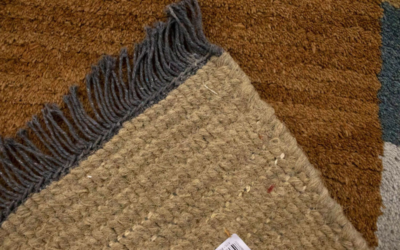 Nepal Teppich 140 x 70 cm - braun