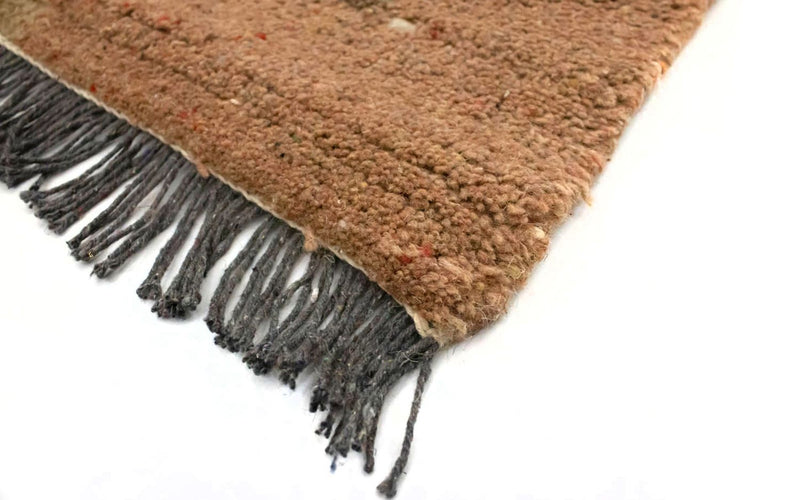 Nepal Teppich 140 x 70 cm - braun