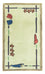 Moderner Teppich - 140 x 70 cm - beige