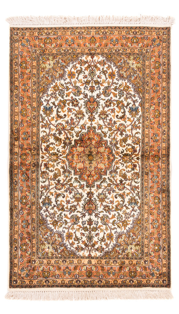 Seidenteppich - Kaschmir Seide - 149 x 95 cm - beige