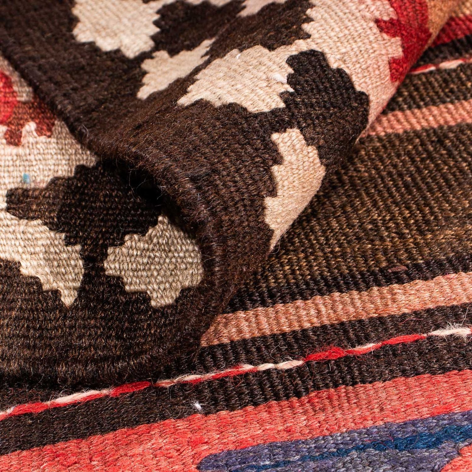 Kelim Teppich - Old 390 x 170 cm - mehrfarbig