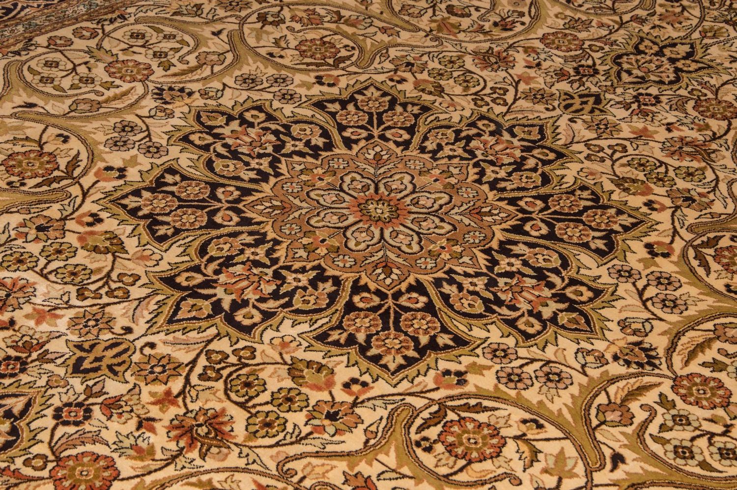Seidenteppich - Kaschmir Seide 342 x 234 cm Wohnzimmer Teppich