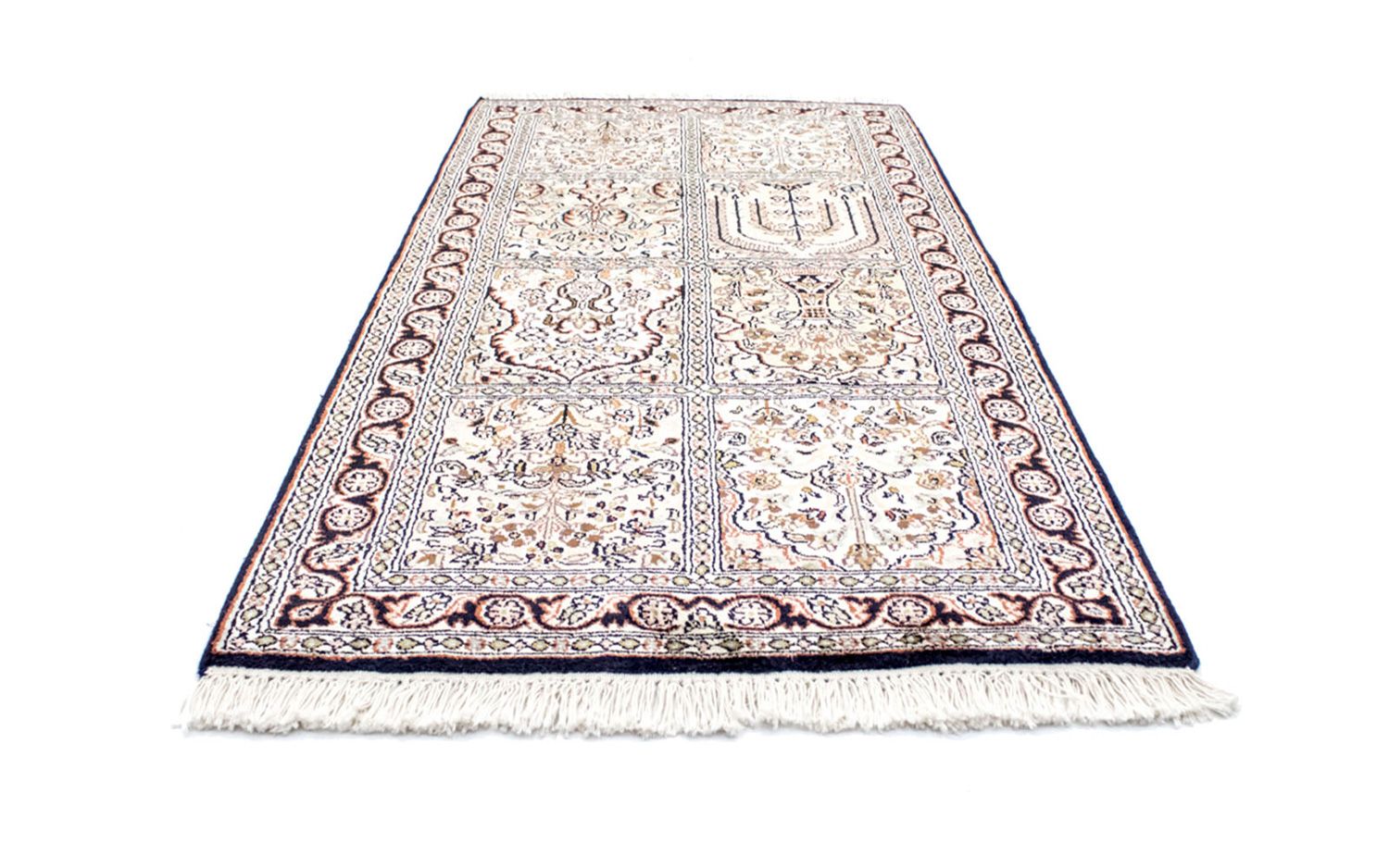 Seidenteppich - Kaschmir Seide 124 x 65 cm Teppichbrücke