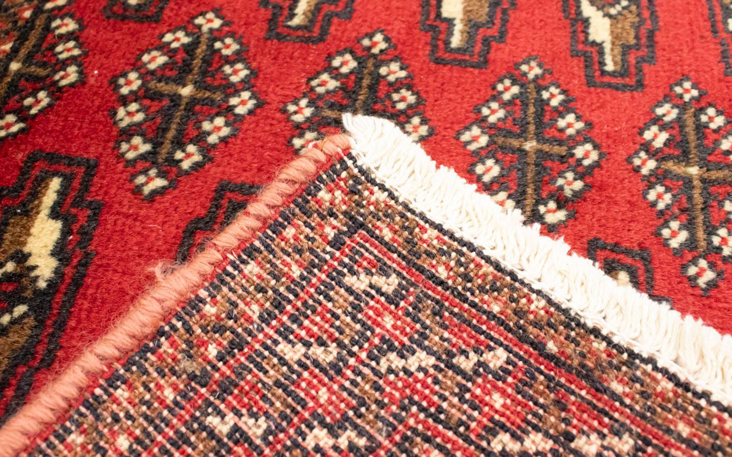 Turkaman Teppich 100 x 50 cm - rot