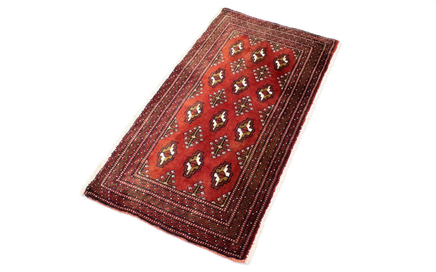 Turkaman Teppich 100 x 50 cm - rot