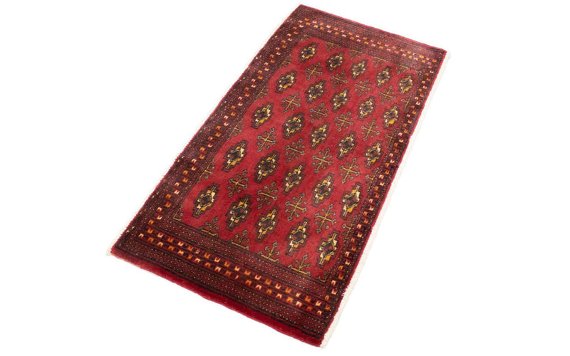 Turkaman Teppich 100 x 50 cm - rot
