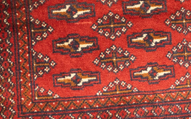 Turkaman Teppich 100 x 50 cm - rot