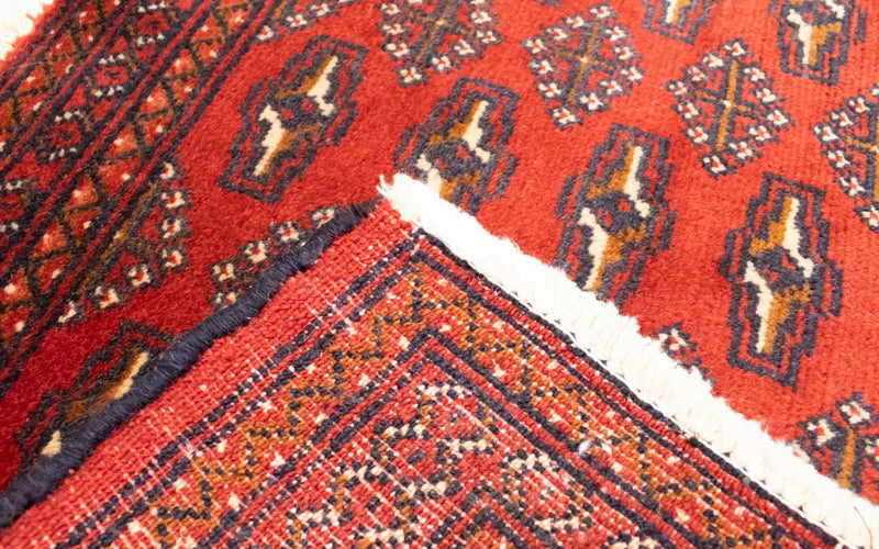 Turkaman Teppich 100 x 50 cm - rot