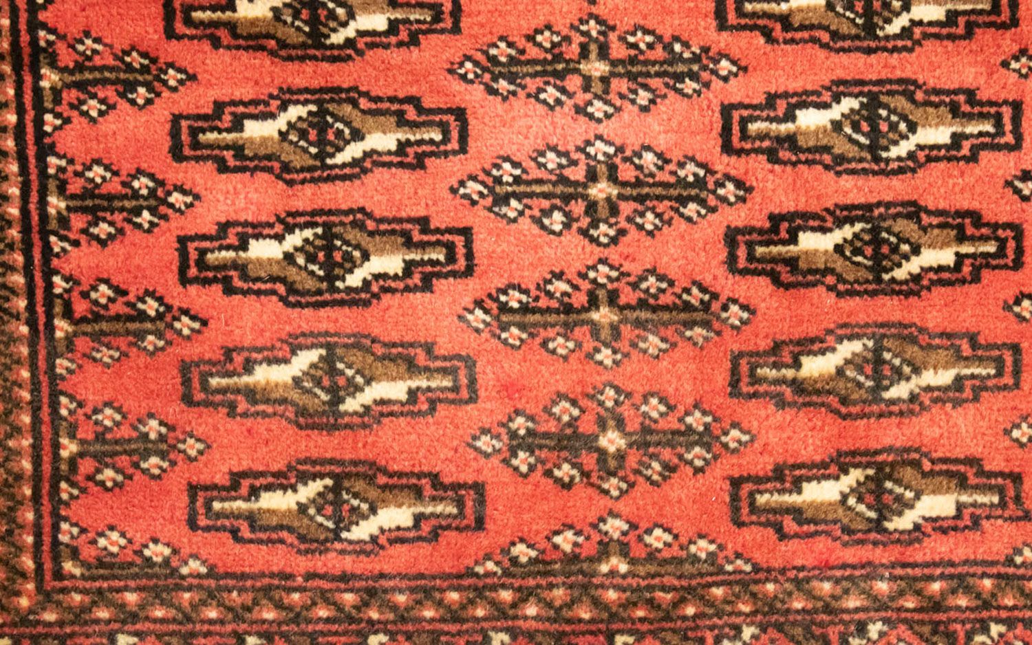 Turkaman Teppich 100 x 50 cm - rost