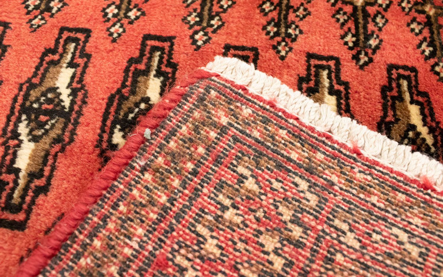 Turkaman Teppich 100 x 50 cm - rost
