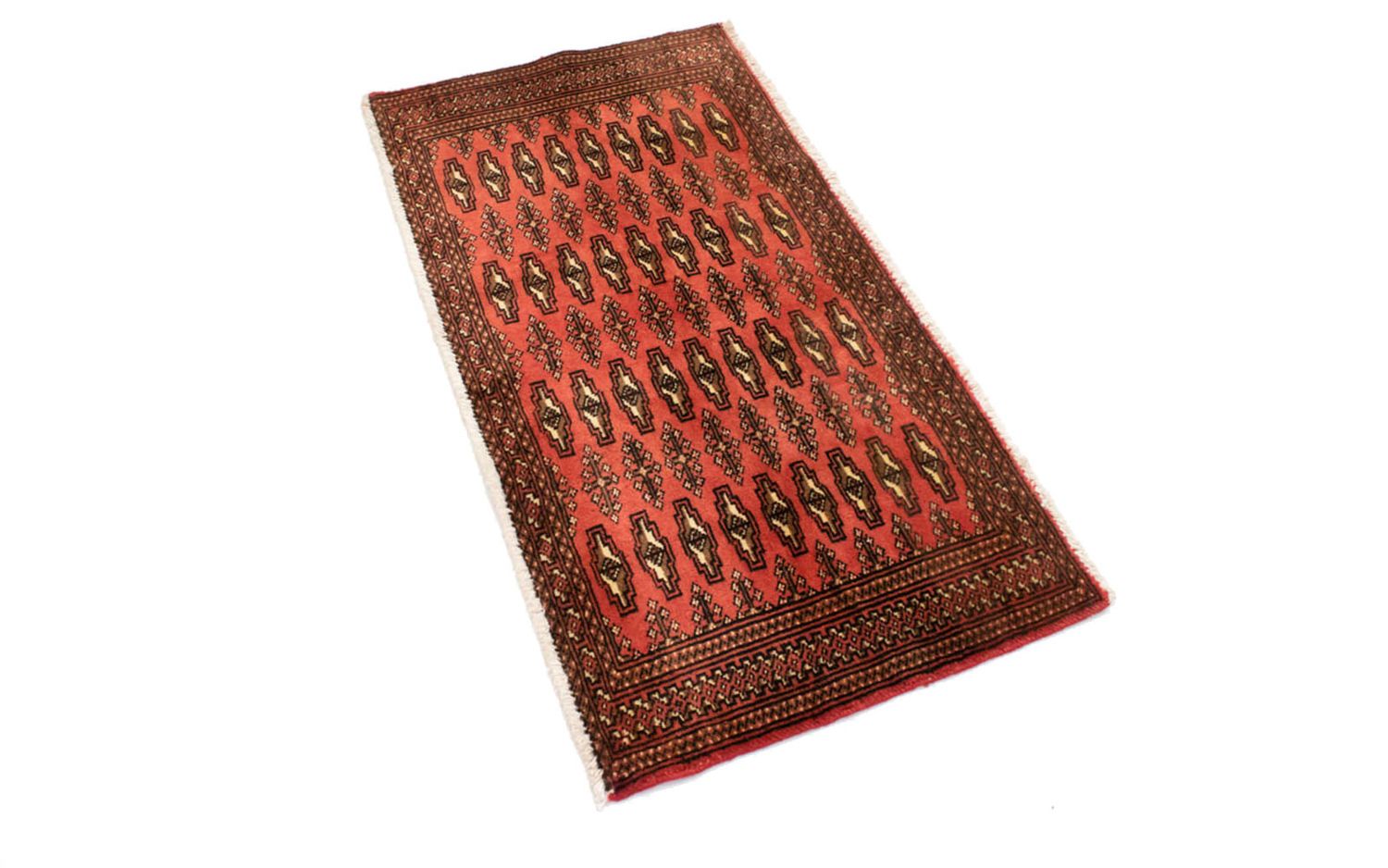 Turkaman Teppich 100 x 50 cm - rost