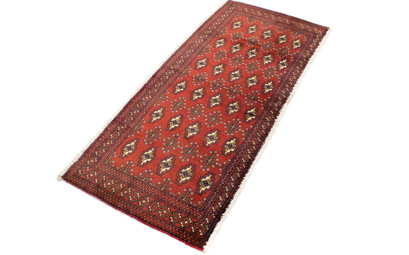 Turkaman Teppich 130 x 60 cm - rost