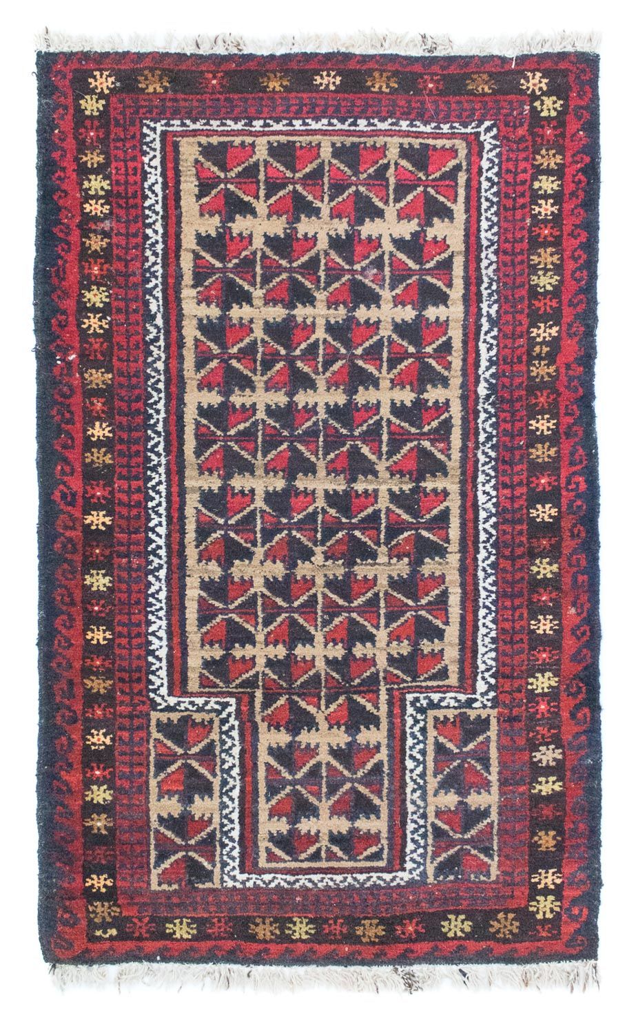 Belutsch Teppich 129 x 78 cm - blau