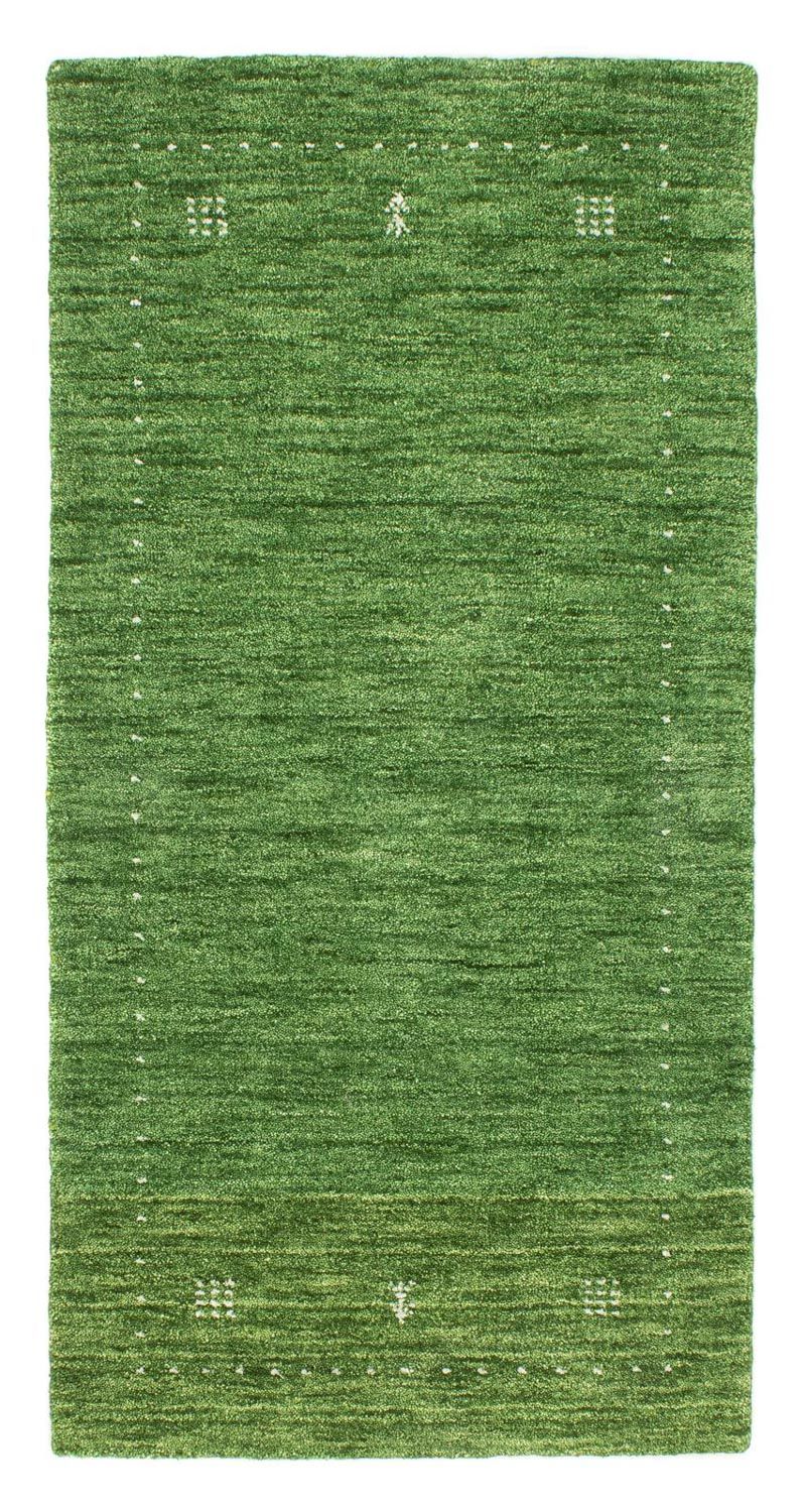 Gabbeh Teppich - Softy 143 x 72 cm - grün