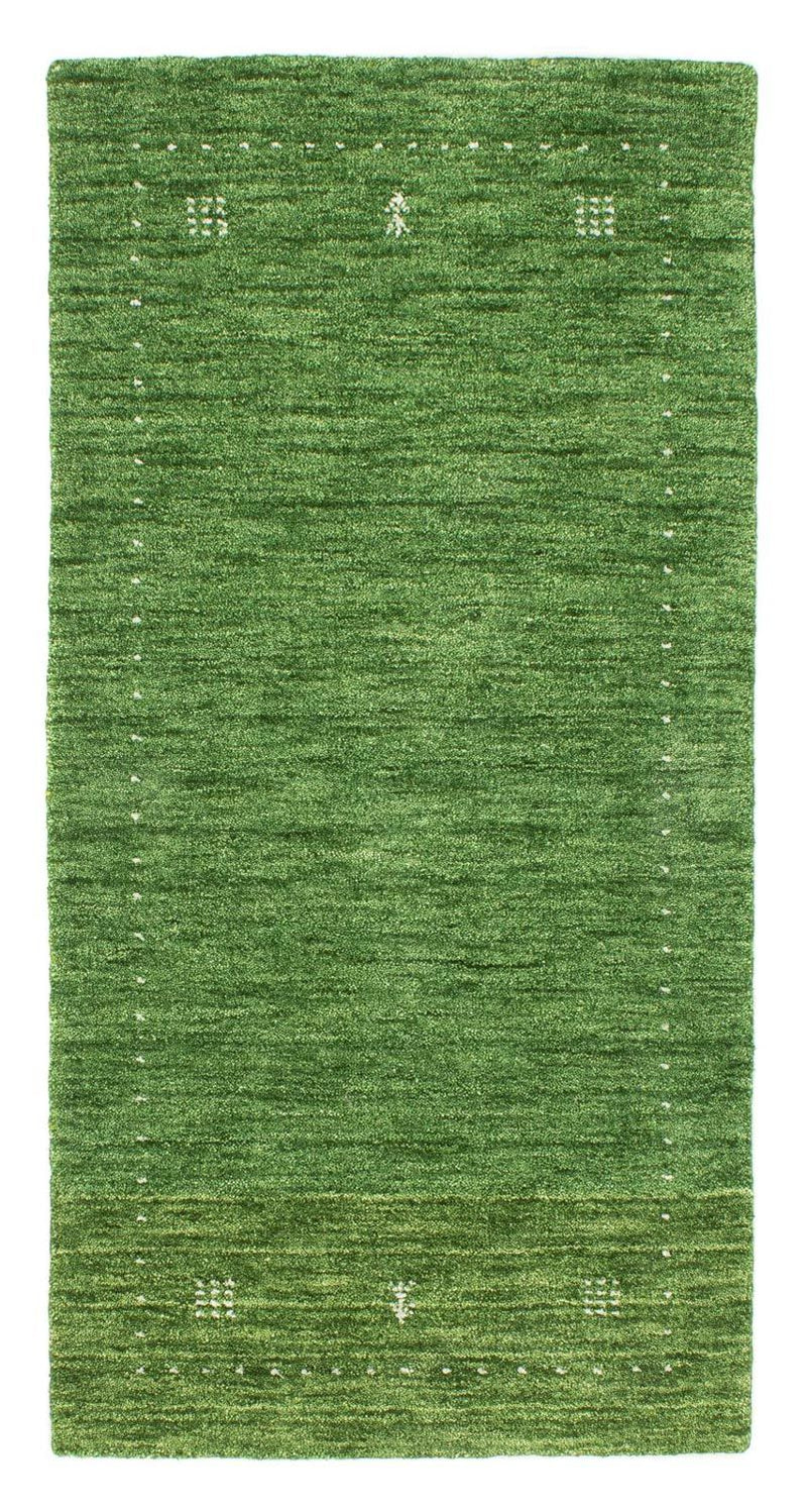 Gabbeh Teppich - Softy 143 x 72 cm - grün