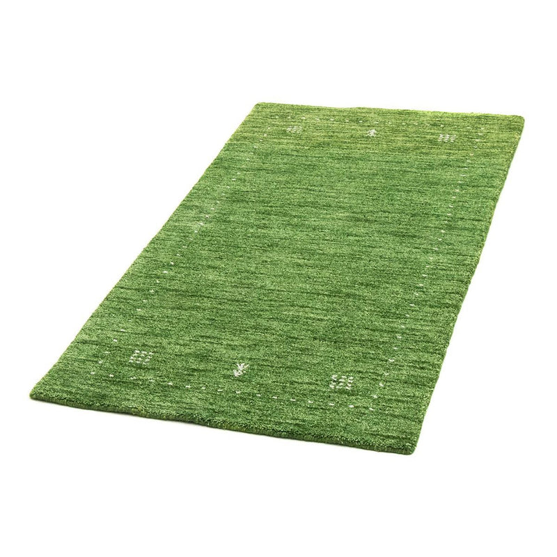 Gabbeh Teppich - Softy 143 x 72 cm - grün