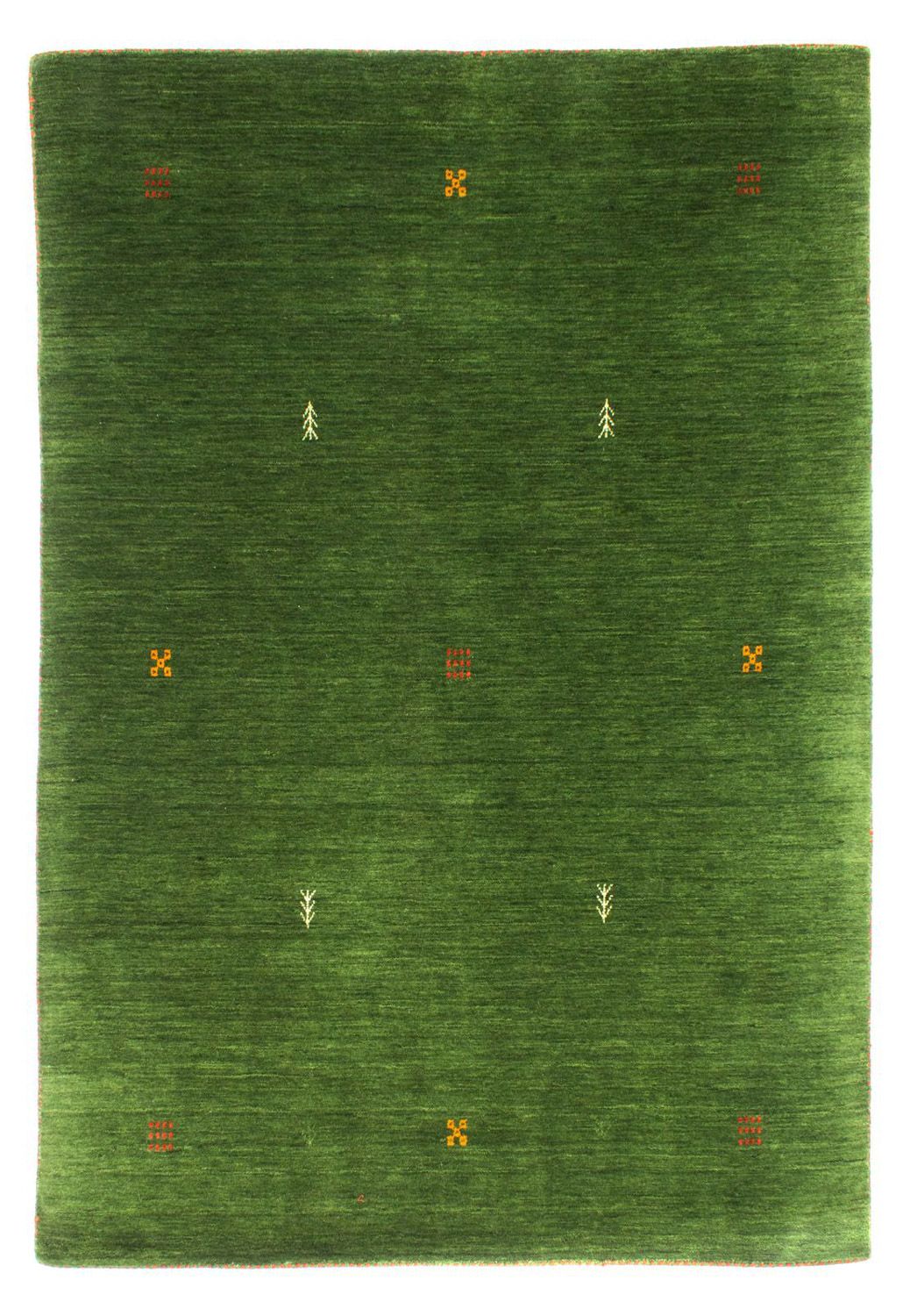 Gabbeh Teppich - Softy 196 x 145 cm - grün
