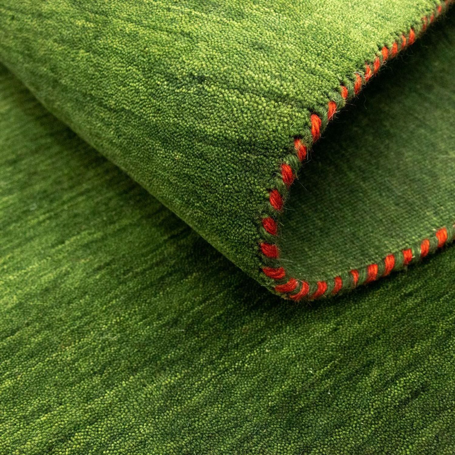 Gabbeh Teppich - Softy 196 x 145 cm - grün