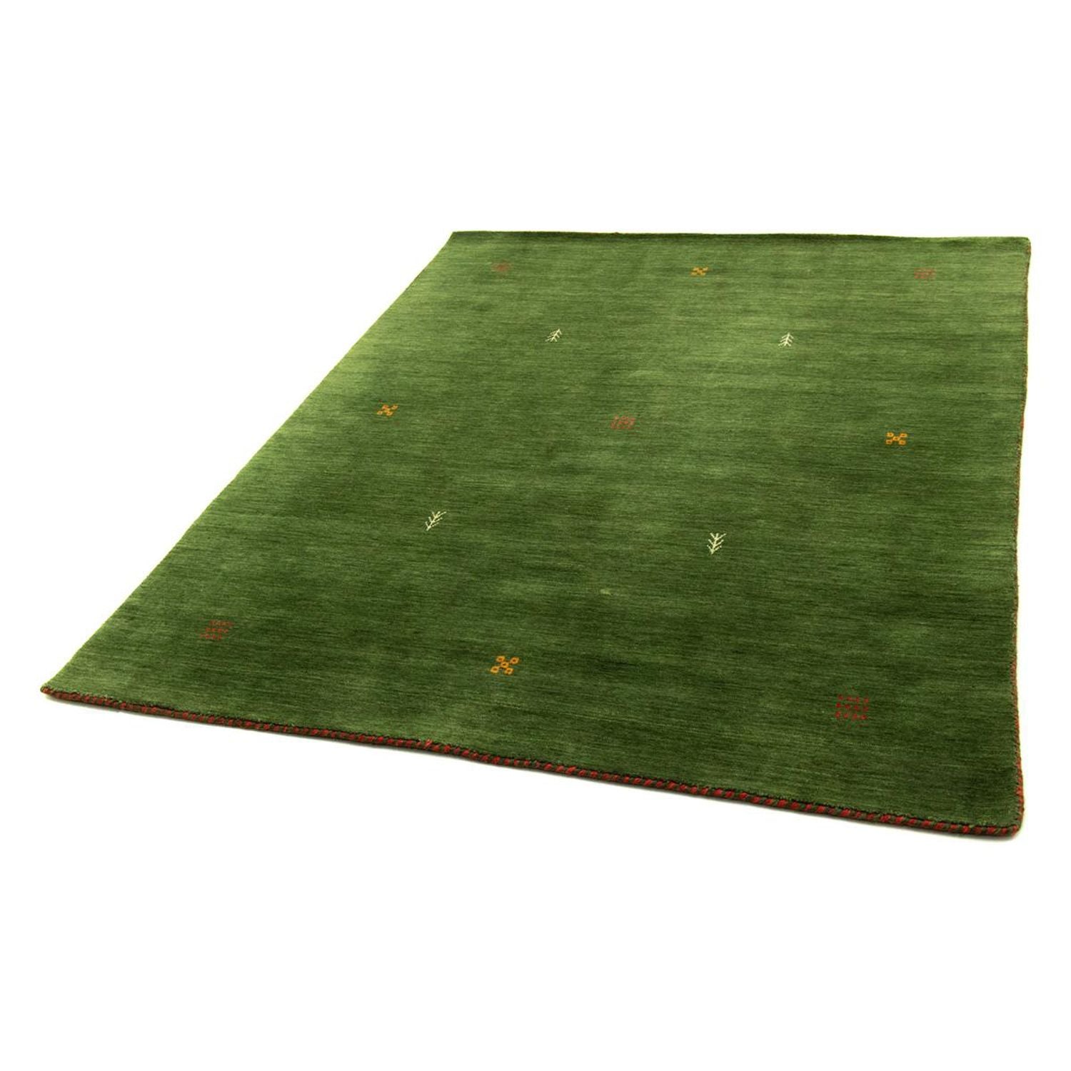 Gabbeh Teppich - Softy 196 x 145 cm - grün