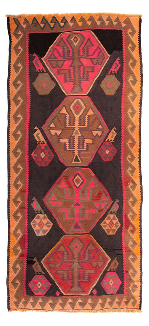 Kelim Teppich - Old 340 x 150 cm - mehrfarbig