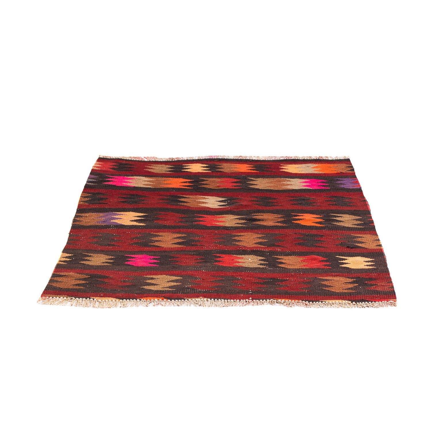 Kelim Teppich - Old 90 x 85 cm - mehrfarbig