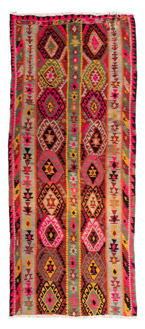 Kelim Teppich - Old 280 x 112 cm - mehrfarbig
