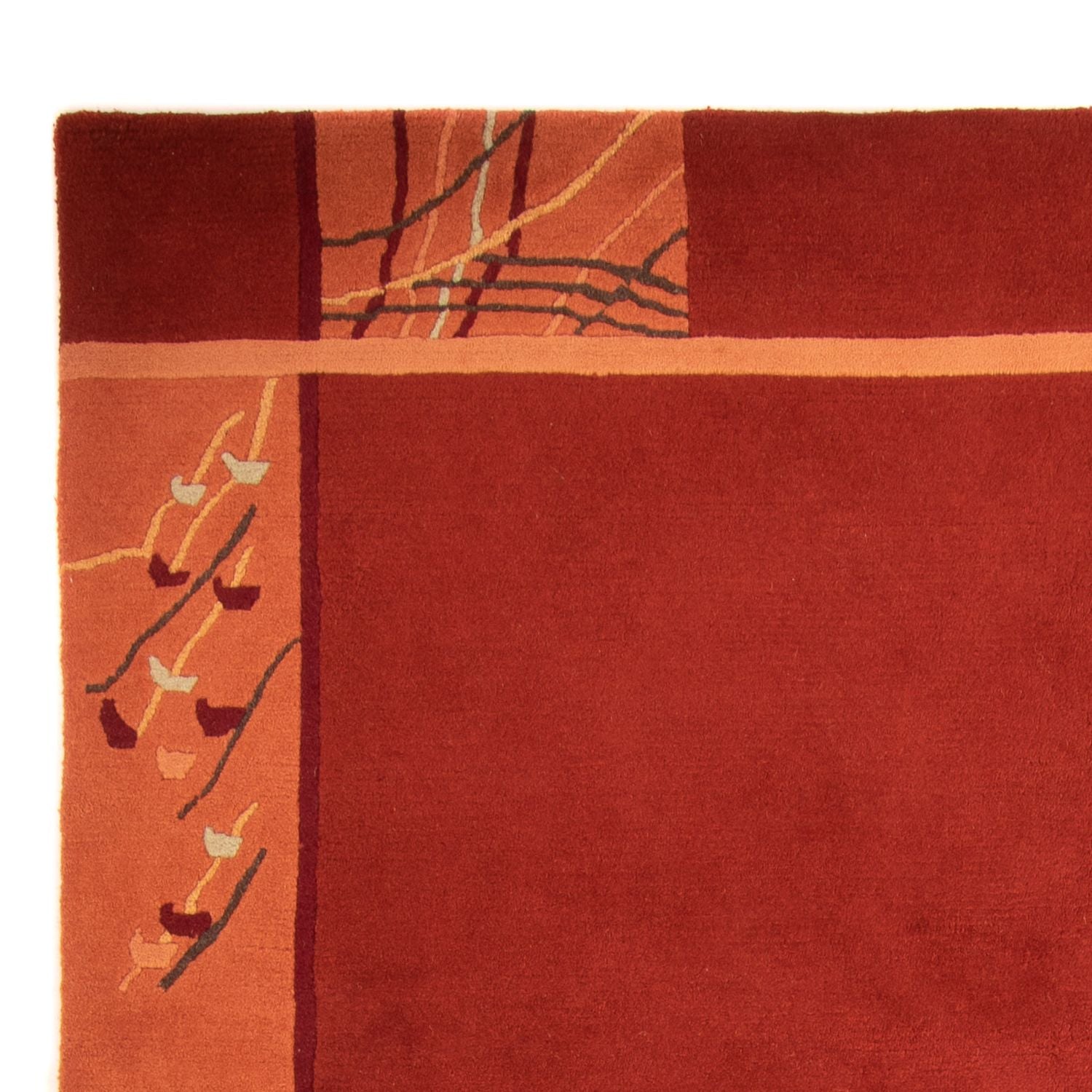 Nepal Teppich 293 x 205 cm - dunkelrot