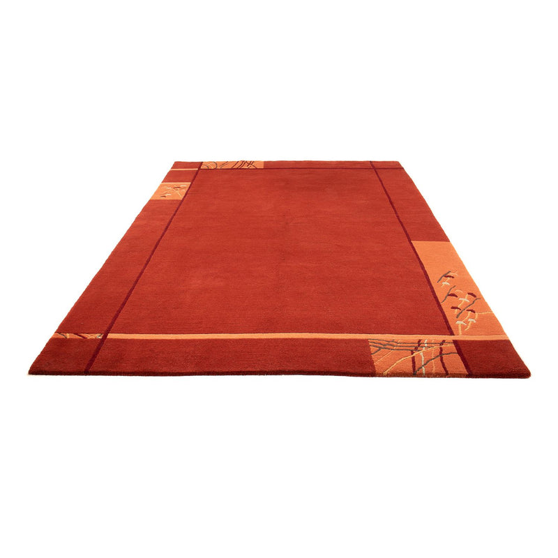 Nepal Teppich 293 x 205 cm - dunkelrot