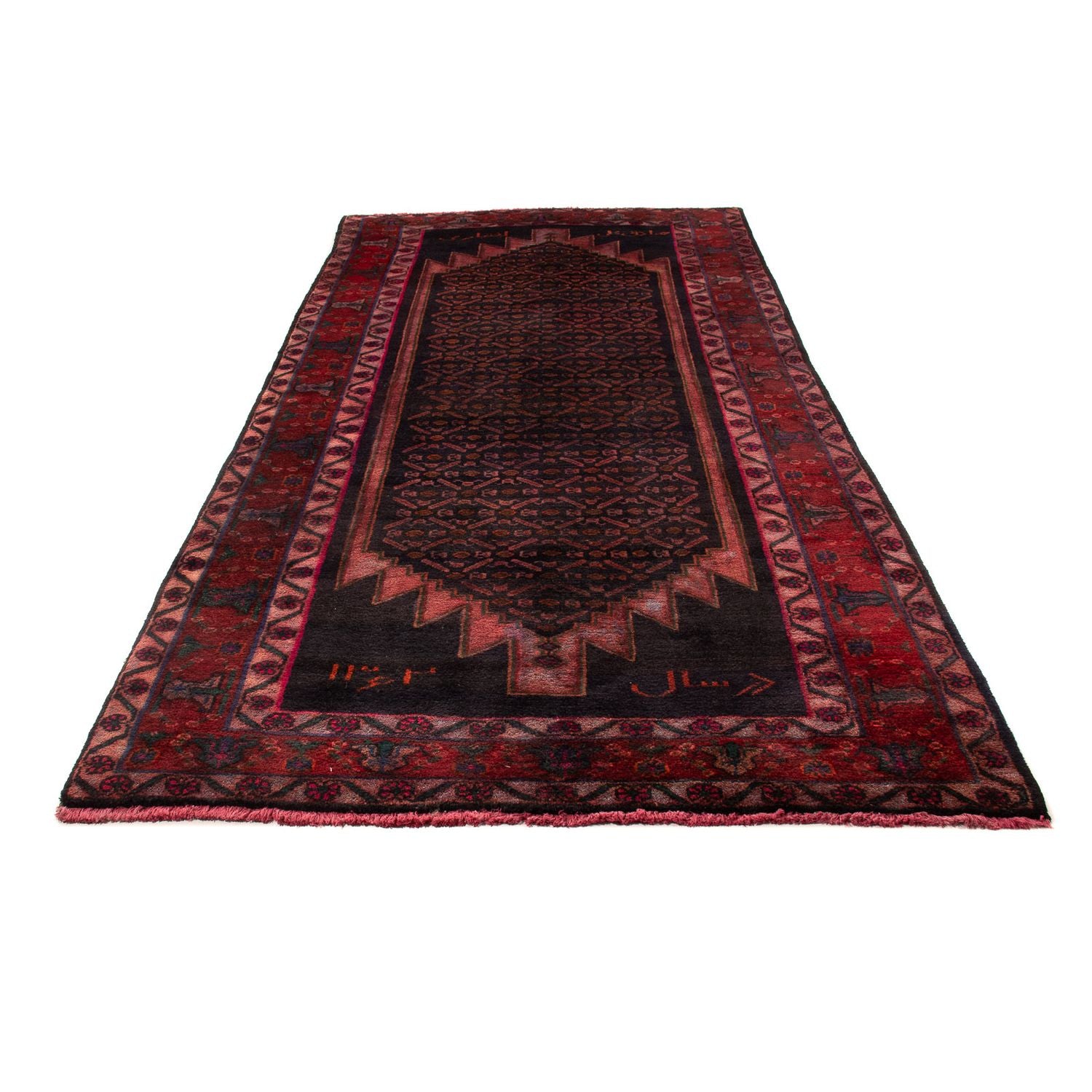 Orientteppich 300 x 155 cm - dunkelrot