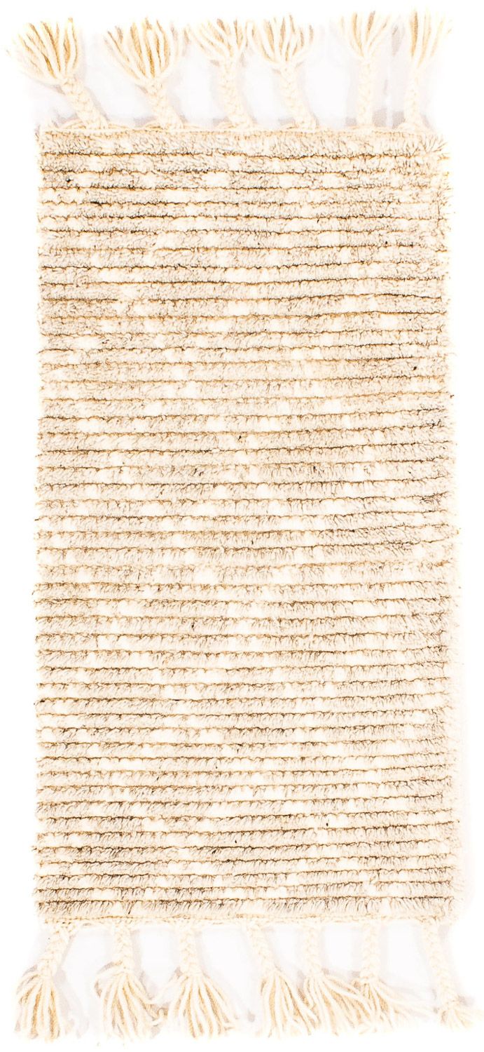 Wollteppich 62 x 32 cm Fußmatte