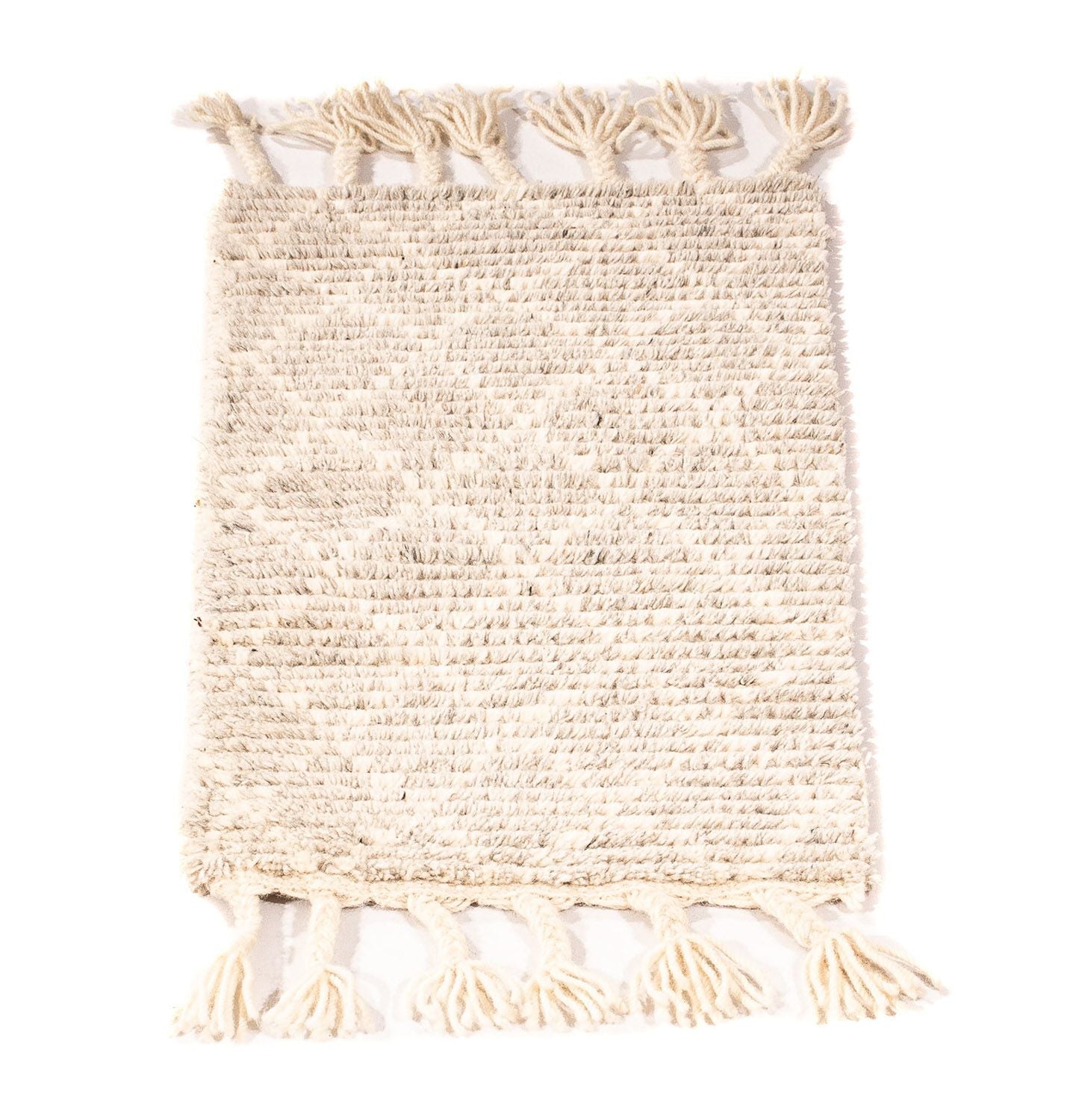 Wollteppich 62 x 32 cm Fußmatte