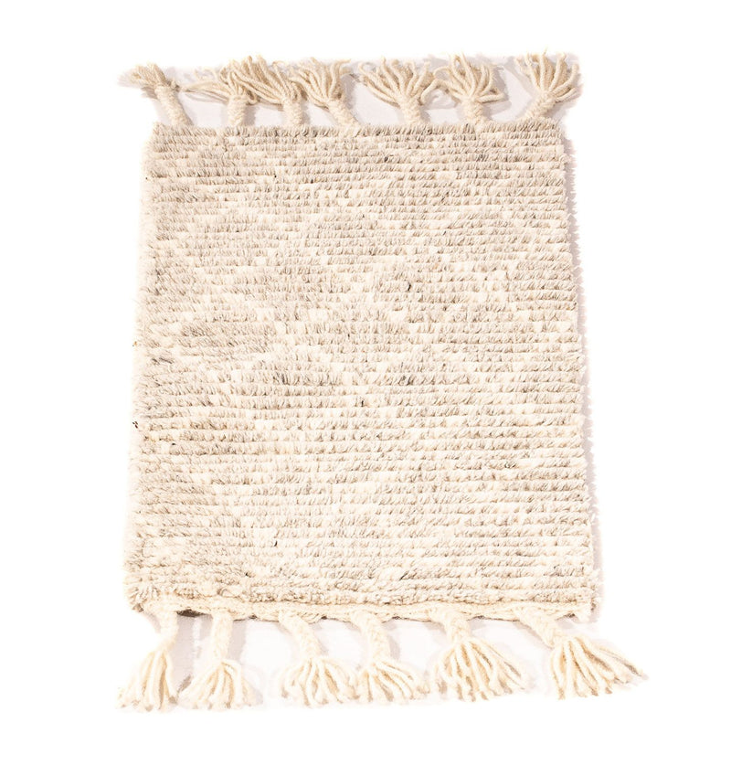 Wollteppich 62 x 32 cm Fußmatte