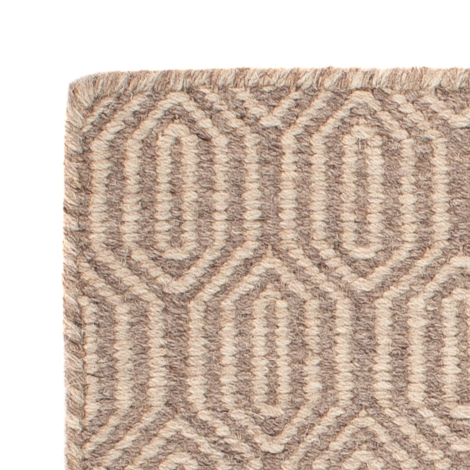 Kelim Teppich - Trendy 45 x 46 cm - hellbraun