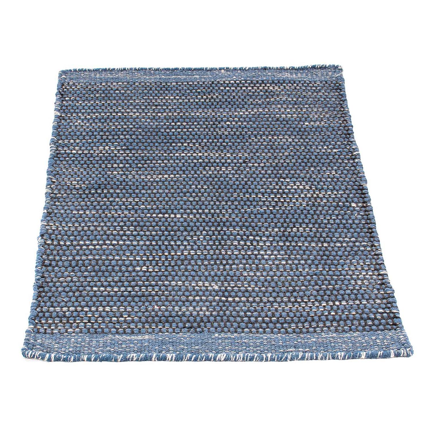 Kelim Teppich - Trendy 88 x 62 cm - dunkelblau
