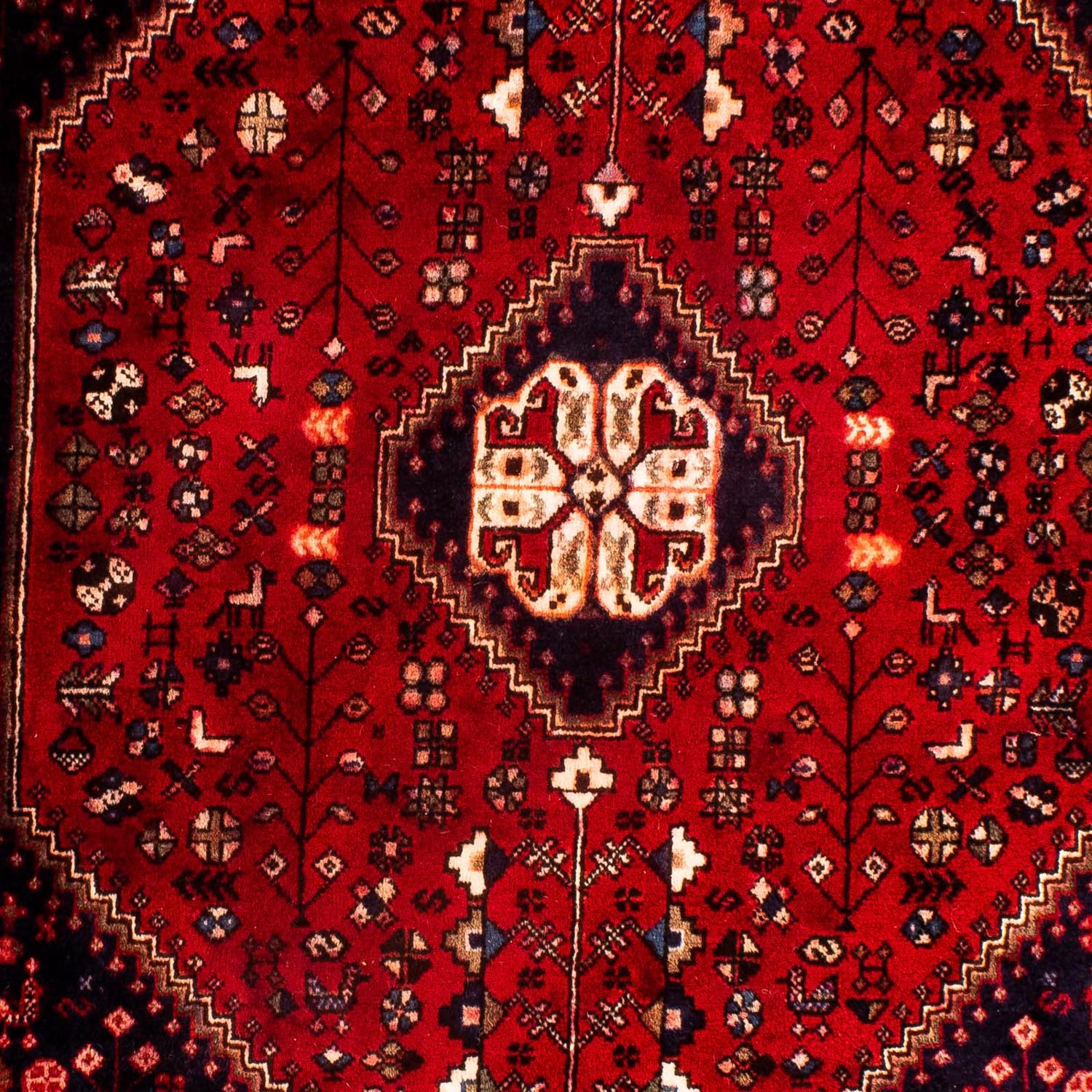 Perserteppich - Nomadic 144 x 98 cm - dunkelrot