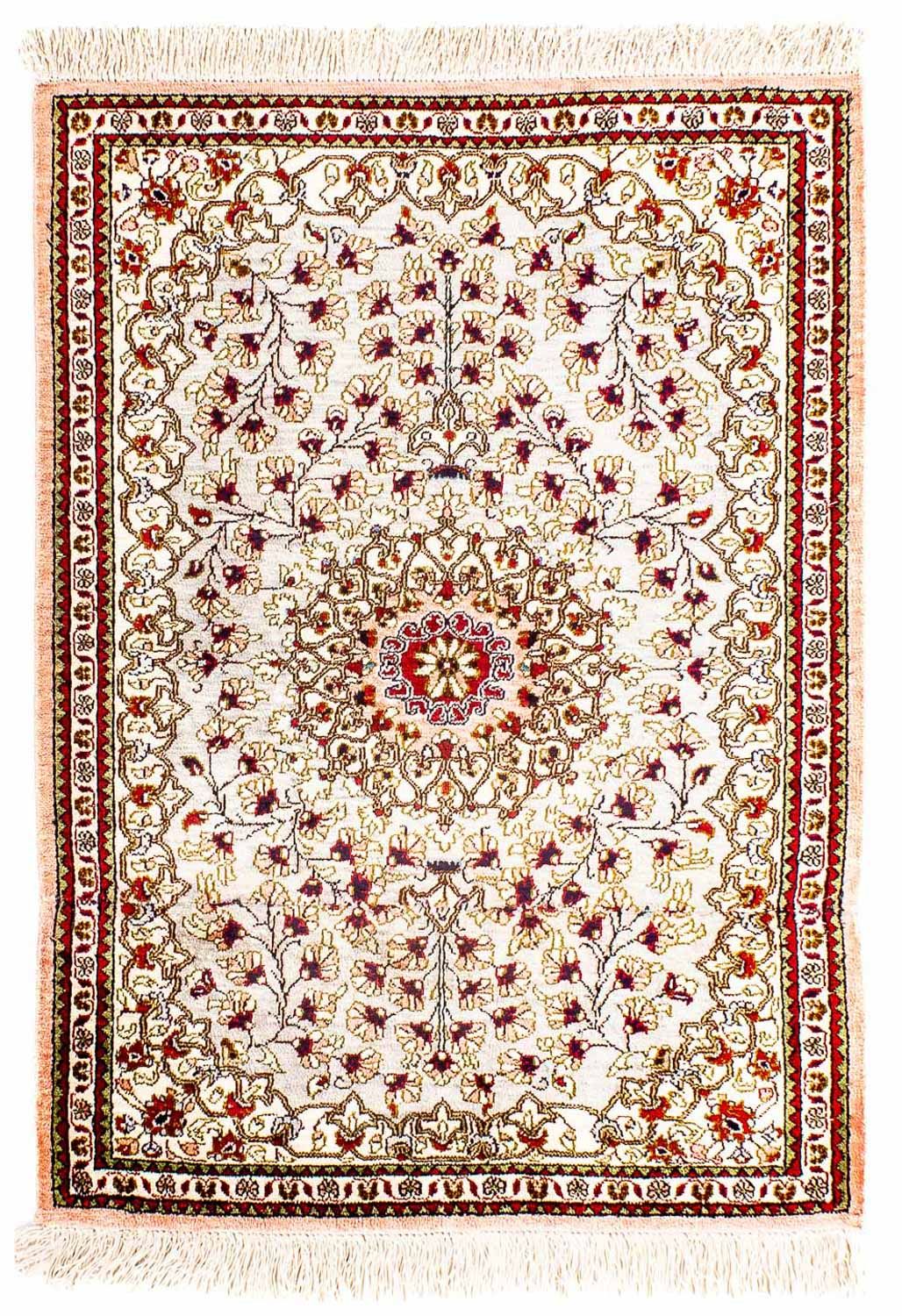 Seidenteppich - Ghom Seide - Premium 80 x 59 cm Fußmatte