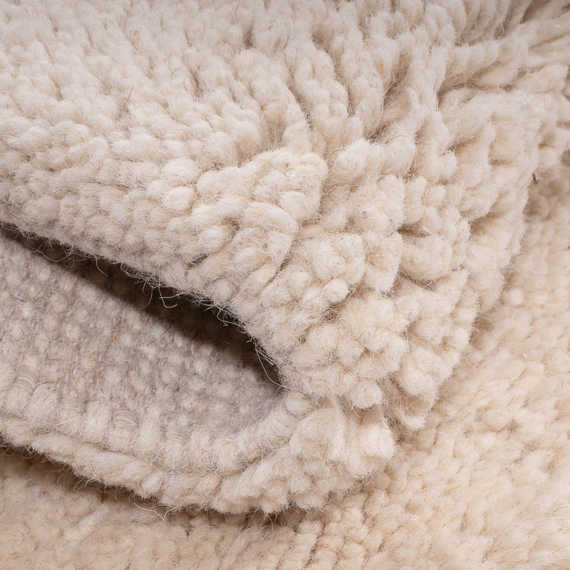 Berber Teppich 120 x 120 cm - beige