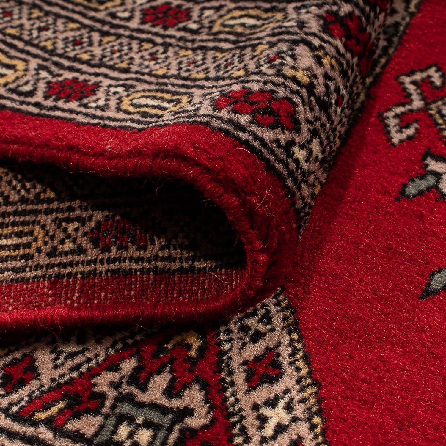 Pakistan Teppich 192 x 64 cm - dunkelrot