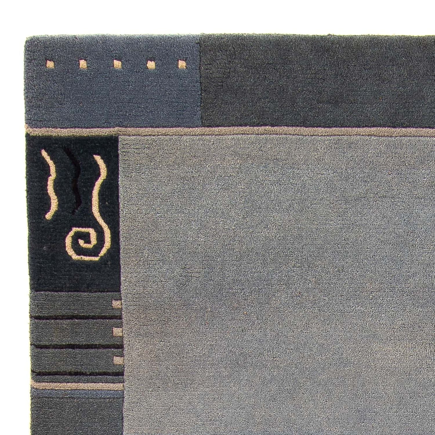 Nepal Teppich 240 x 170 cm - hellblau