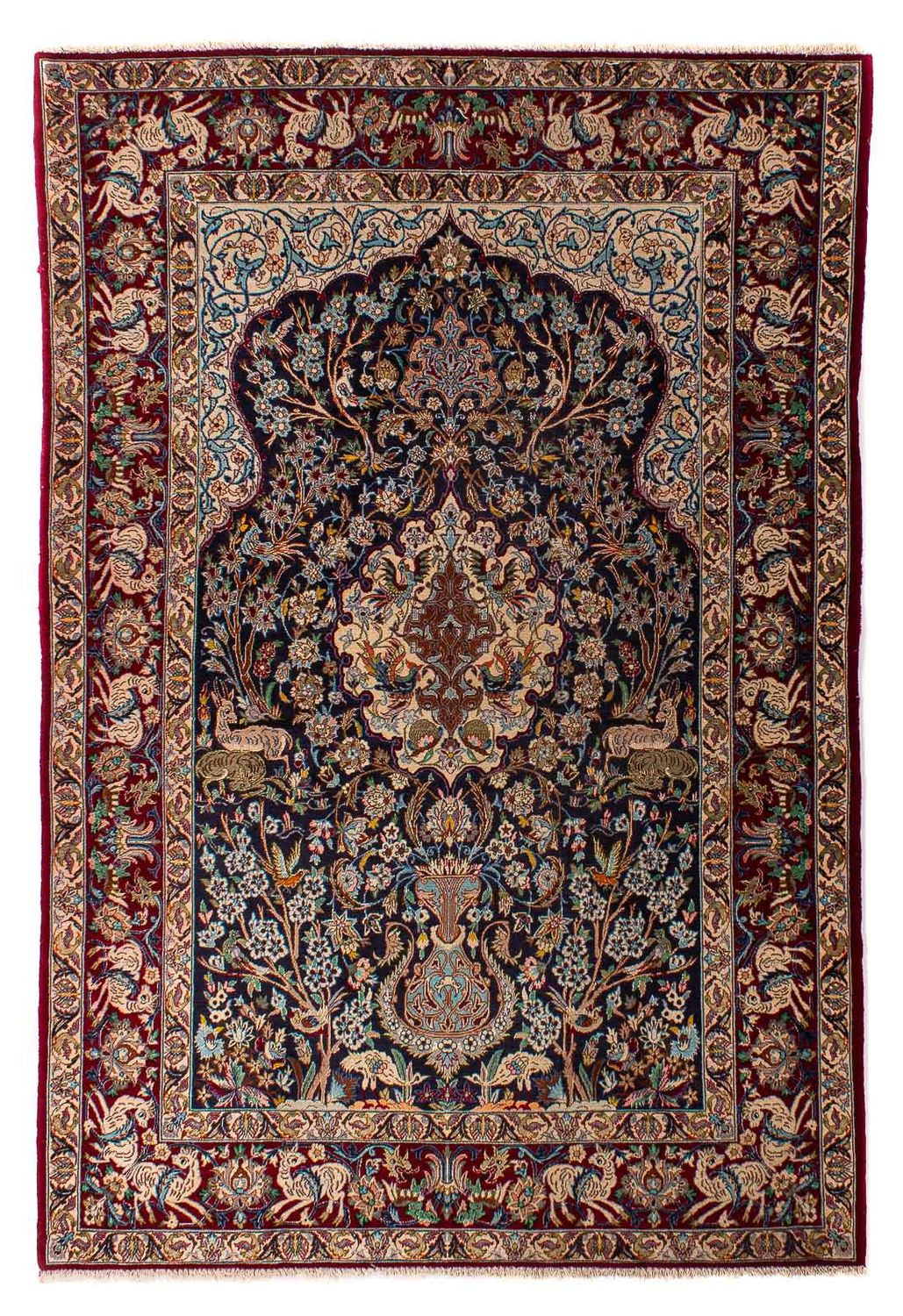 Perserteppich - Isfahan - Premium 173 x 117 cm - dunkelblau