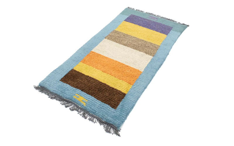 Nepal Teppich 140 x 70 cm - mehrfarbig