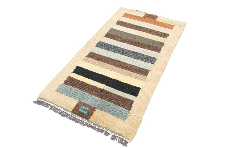 Nepal Teppich 140 x 70 cm - mehrfarbig