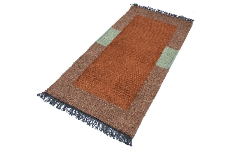 Nepal Teppich 140 x 70 cm - mehrfarbig
